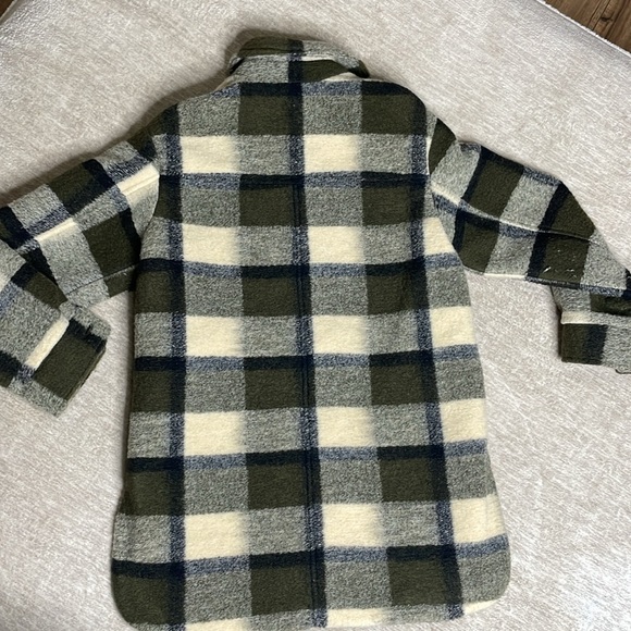 Green Madewell Plaid Shacket - Picture 4 of 4